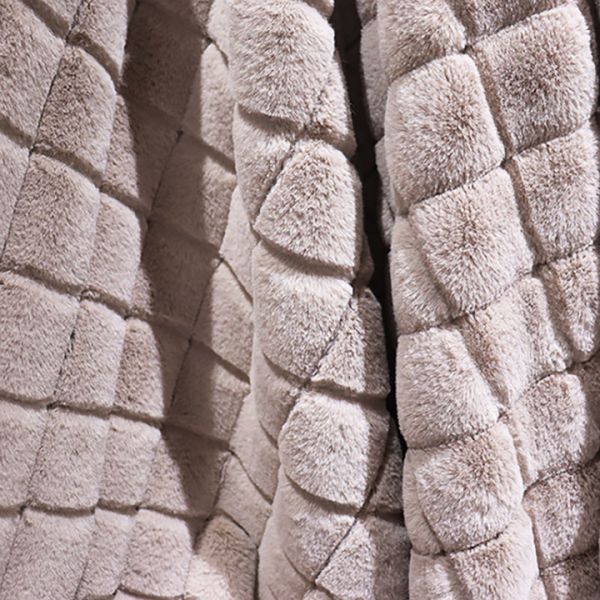 Plain Double Sided Faux Fur Throw Blanket Ghost Blanket Winter Coral Plush Blanket