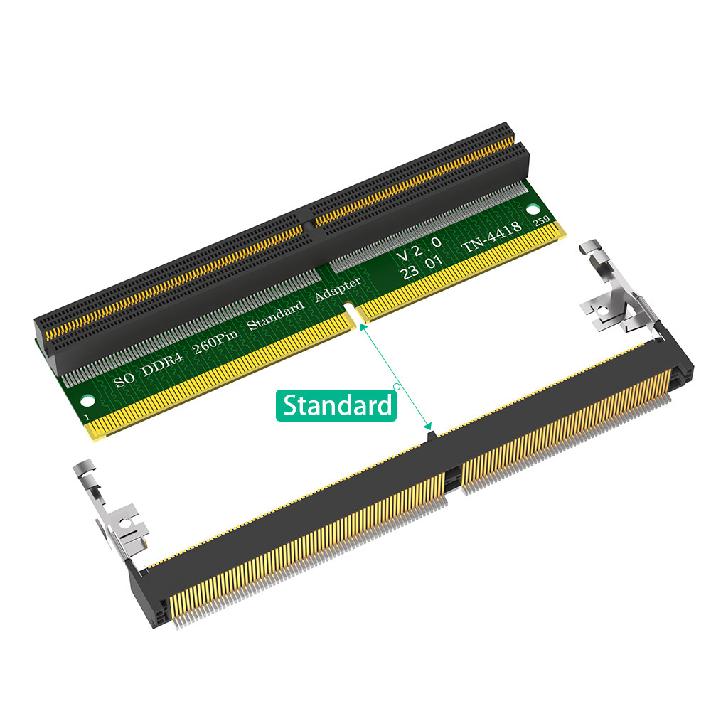 Laptop SO-DIMM Memory RAM DDR4 260Pin Slot To Desktop DDR4 DIMM Adapter Test Protection Card