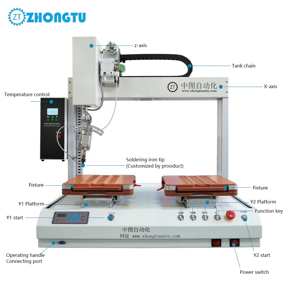 PLC Flux Automatic Soldering Machine for Lighting Industry