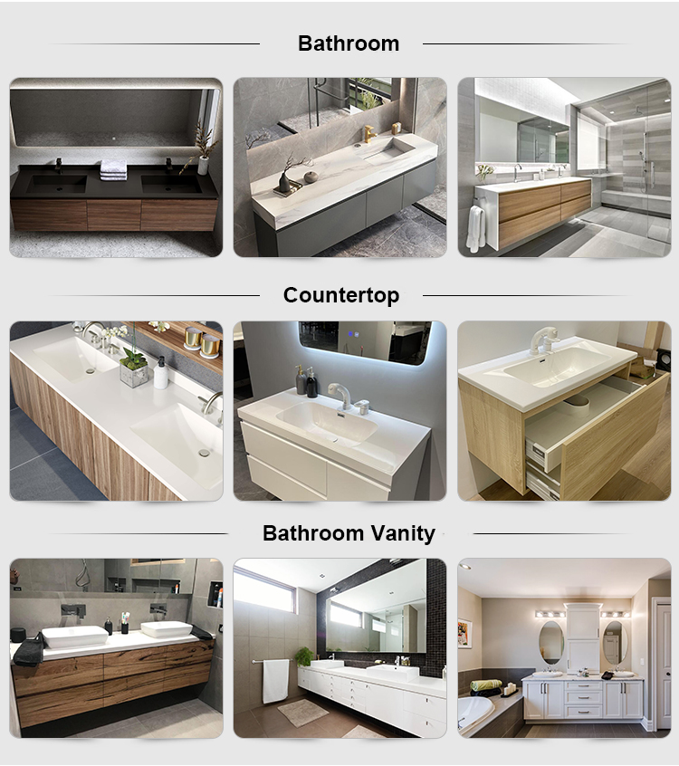 MR-MDF Material Freestanding Double Sink Modern Floating Bathroom Vanities for at Low