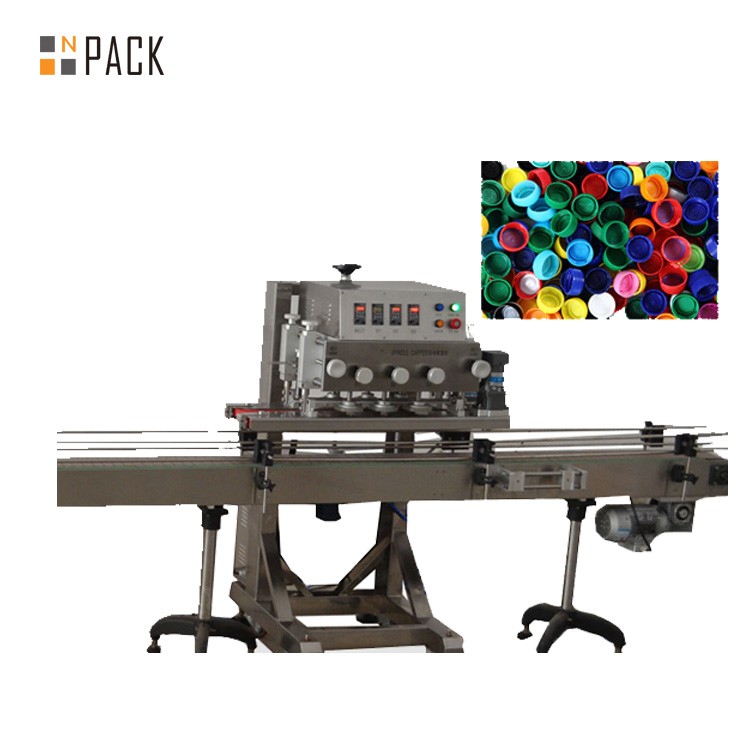 Pneumatic Bottle Capping Machine For Fruit Juice Stand Up Pouch With Spout