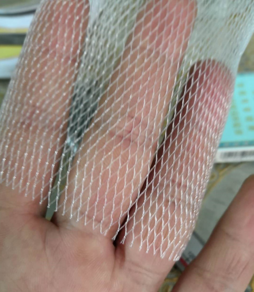 Transparent PE Mesh Protective Netting Sleeve 4CM 90 Mesh Reusable For Filter