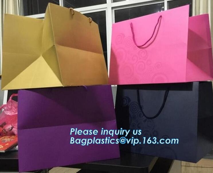 violet printing shopping bags by handmade,Gift shopping luxury carrier Bag Direct Manufacture Paper Bag logo Printing