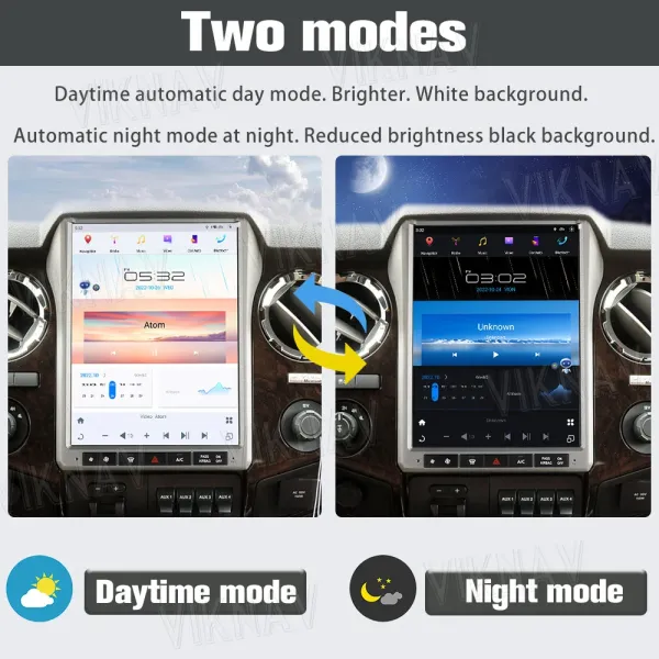 Viknav 12.1Inch Android Touch Screen Car Radio Ford F250 2013 2014 Carplay Auto Stereo Aftermarket Head Unit Video Player