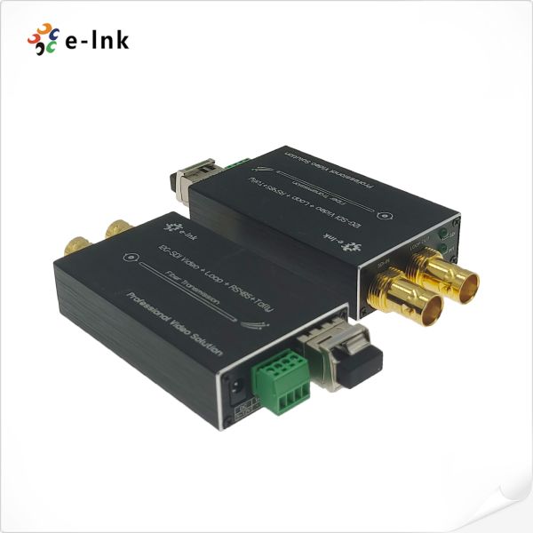 Mini 12G-SDI To Fiber Converter With Tally And RS485
