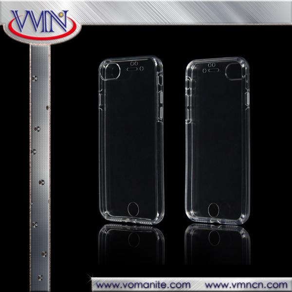 Quality For Apple iphone 7 clear Transparent TPU Front and rear PC Phone case double colorful phone cover for sale