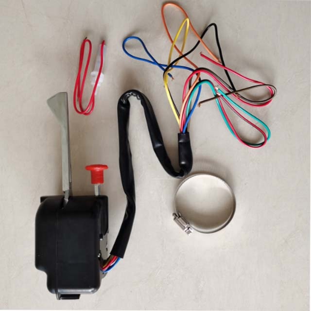 Street Hot Rod Universal Turn Signal Switch with Hazard and Chrome Column Mounting Universal Installation