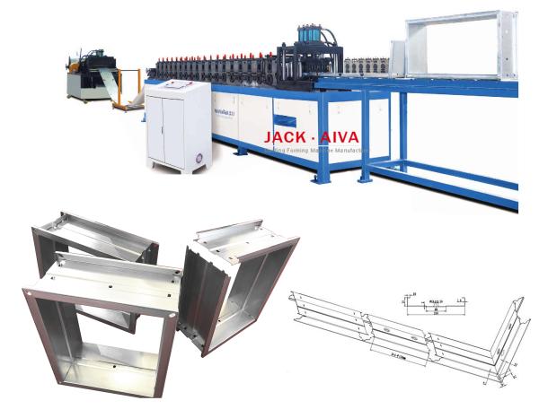 Quality Volume Control Damper Frame Machine Air Duct VCD Damper Machine for sale