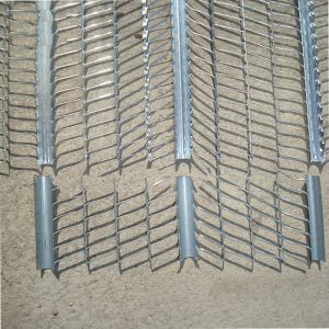 Building materials for plastering of expansion walls, metal ribs