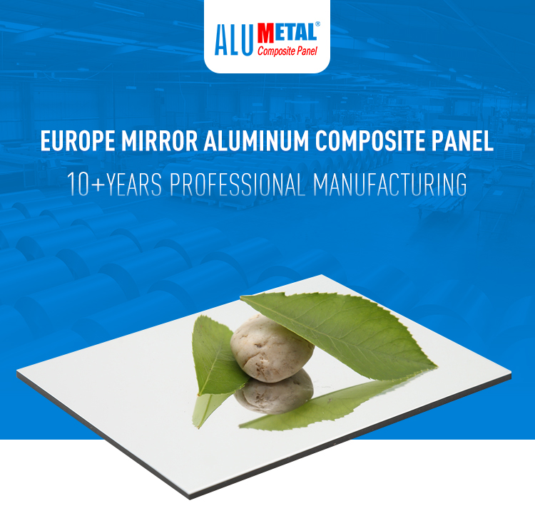 Golden Mirror Aluminum Composite Panel 2440mm ACM Ldpe Core Internal Wall