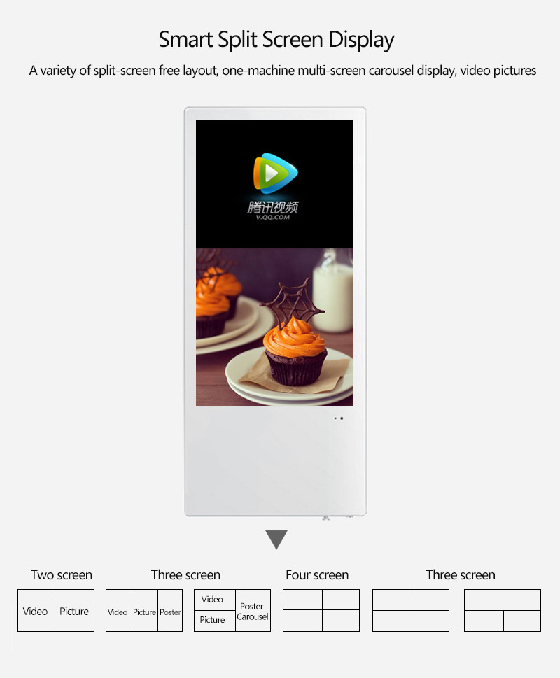 27" Elevator Advertising Display Lcd Smart Monitor 27inch Digital Signage Display Solution