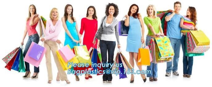 Customized Cut Printed Coated Paper Shopping Bag with Matt Lamination,rope handle custom logo printed white paper bag