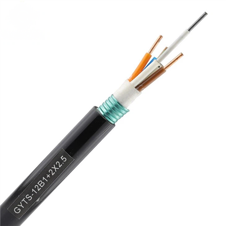 Gdts 4-144 Core RV 2.5*2mm-Power Outdoor Armored Gdts Type Gdta Photoelectric Hybrid Fiber Optic Cable