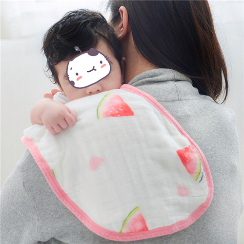 Cute Design Printed Muslin Burp Cloths 100 Cotton MB 007 Custom Size