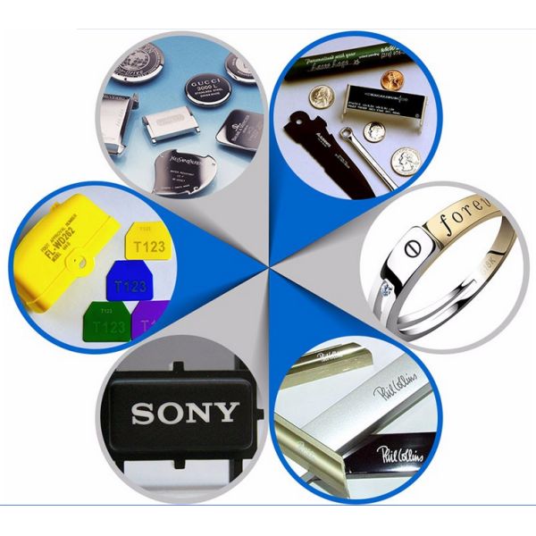 desktop stainless steel 30W color fiber laser marking machine table top