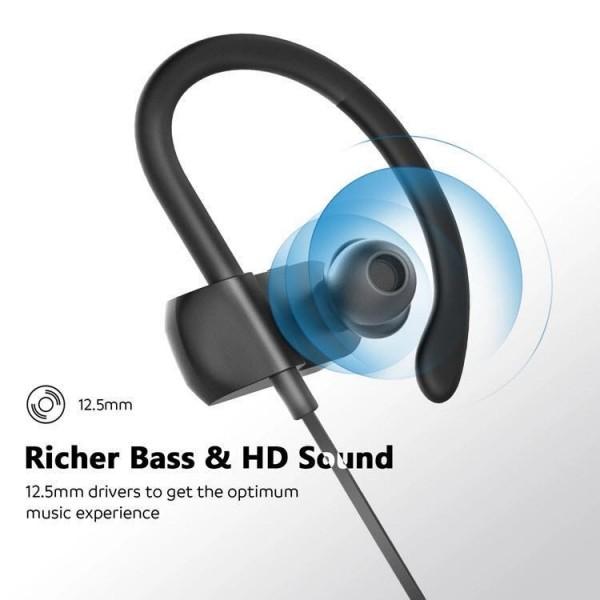 Quality Easy to wear Splash proof from sweats Custom Logo V5 Bluetooth Sport Ear Buds Headset for sale