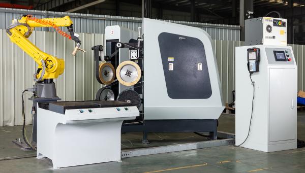 Quality CNC system automatic robot grinding polishing machine for faucet for sale