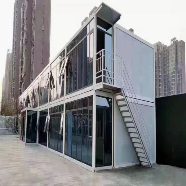 Steel Door Outdoor Prefabricated Container House for Modular Tiny Storage Office Homes