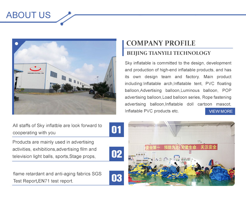 Ceiling Light Cube Inflatable Square Balloon for Commercial Advertising in Banks
