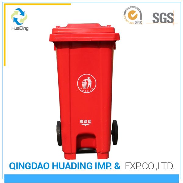 120L dustbin plastic sale price garbage containers plastic waste bin with wheels garbage bin waste