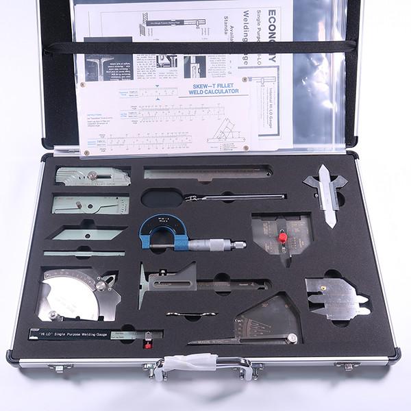 Quality Non Destructive Testing Welding Gauge 13pcs Set Measurement Stainless Steel for sale