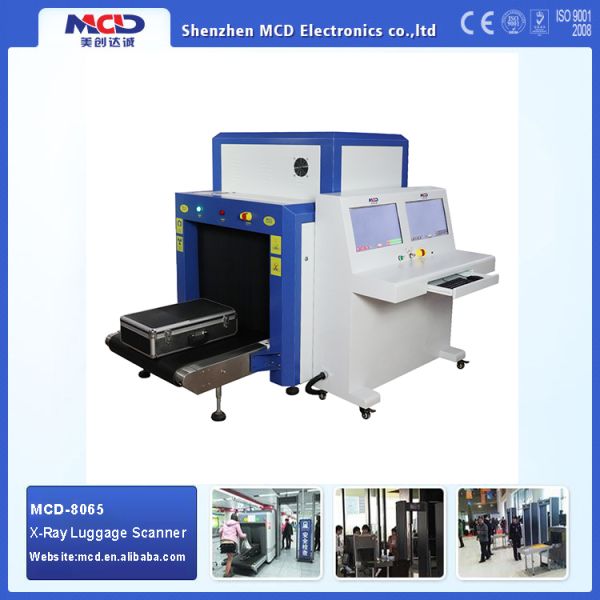 Big Size 800*650mm X Ray Airport Baggage Scanner with 40mm Steel Penetrate
