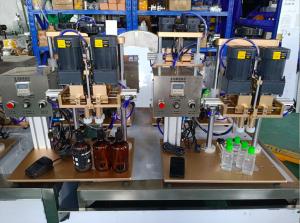 China 6kg/Cm2 Glass Semi 80w Automatic Bottle Capping Machine on sale