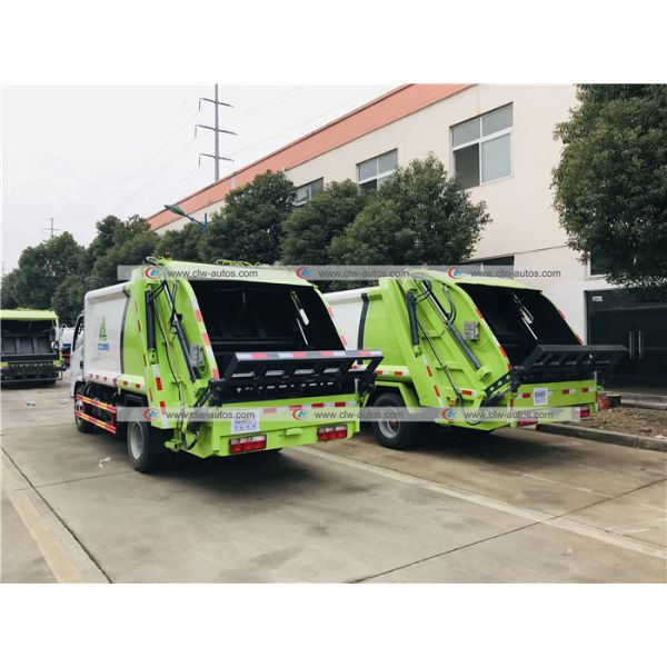 6cbm Compactor Garbage Truck Rear Load Compression Waste Treatment Truck