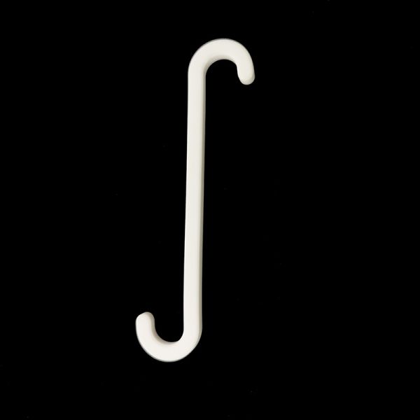 95% Alumina Oxide Ceramic Hook High Temperature Resistance