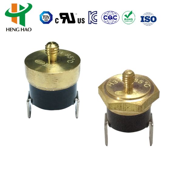 KSD301 Bimetallic Thermostat Temperature Protector with 0-250℃ Range Normally Closed or Open Auto or Manual Reset