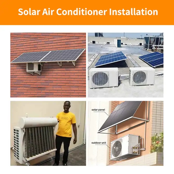 Wall Mounted 12000 Btu Solar Air Conditioner Vacuum Tube Off Grid Small Solar Ac Air Conditioner 24 Volt Solar Air Conditioner