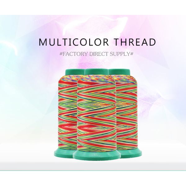 Colorful High Tenacity Polyester Sewing Thread for Kangfa Industrial 3ply 6ply 5colors