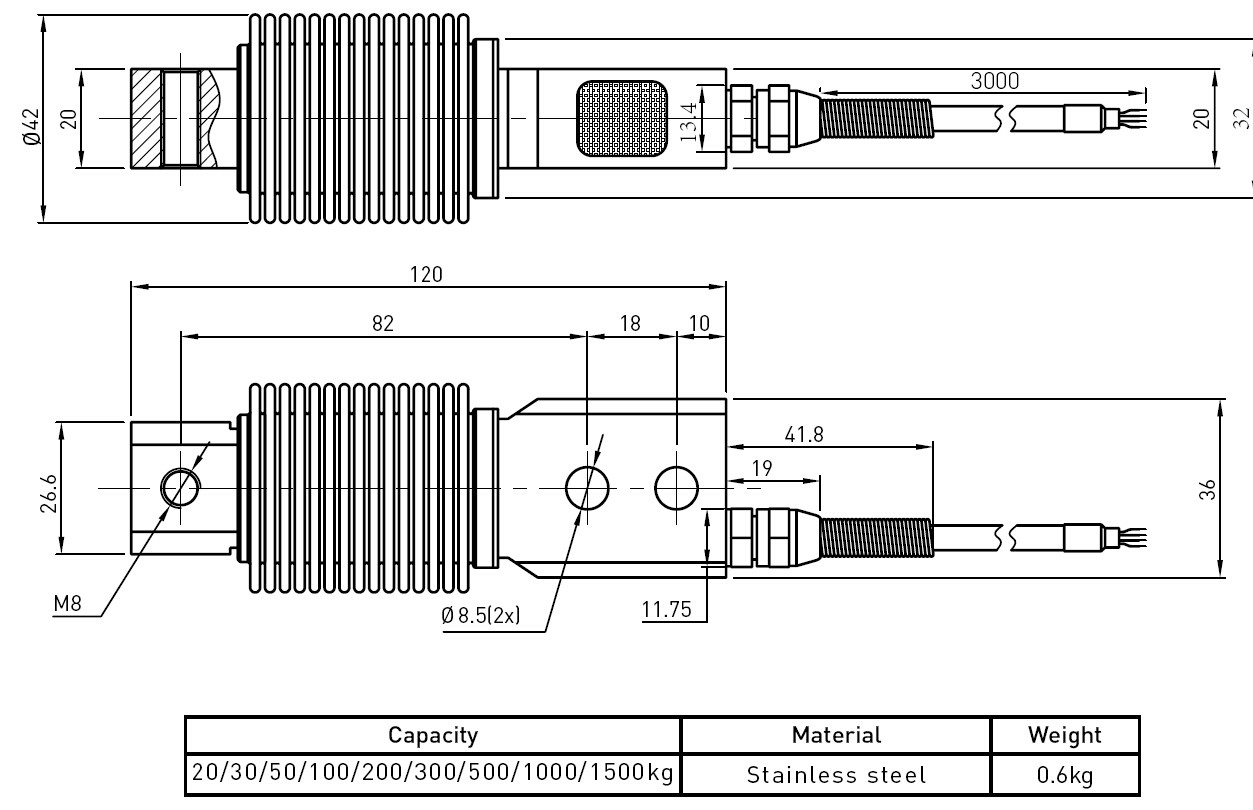 High Precision Bending Beam Load Cell For Hopper Scale With Simple Structure