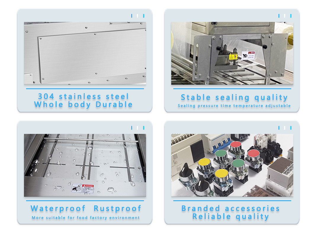 Automatic Tray Sealing Machine With Film Sealing For Food And Pet Food