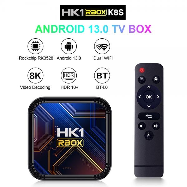 HK1 RBOX K8S RK3528 IPTV Android TV Box BT5.0 2.4G/5.8G Wifi Hk1 Box 4GB RAM