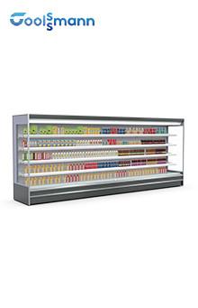 Quality Front Open Air Curtain Display Cooler for sale