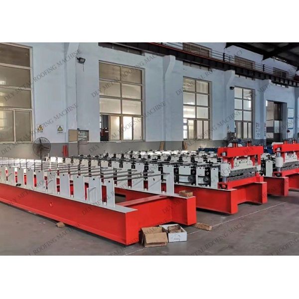 Galvanized Coil 0.8mm Trapezoidal Roll Forming Machine 4m/Min