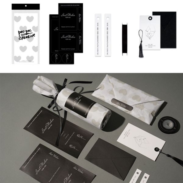 Recyclable Golden Silver Wedding Wrapping Paper Sheet