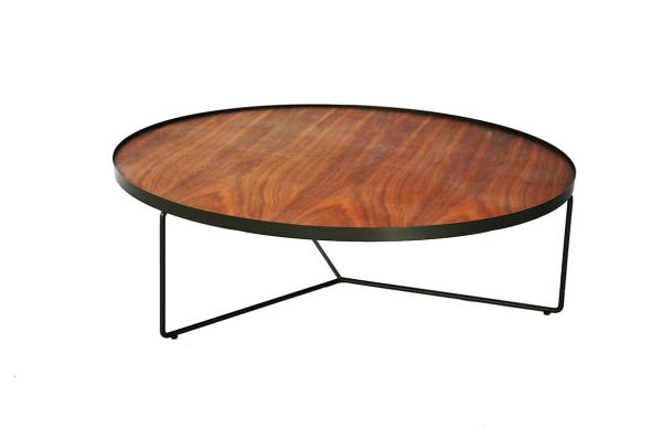 Quality Modern Design Steel Frame Coffee Table Round Rust Resistance for sale