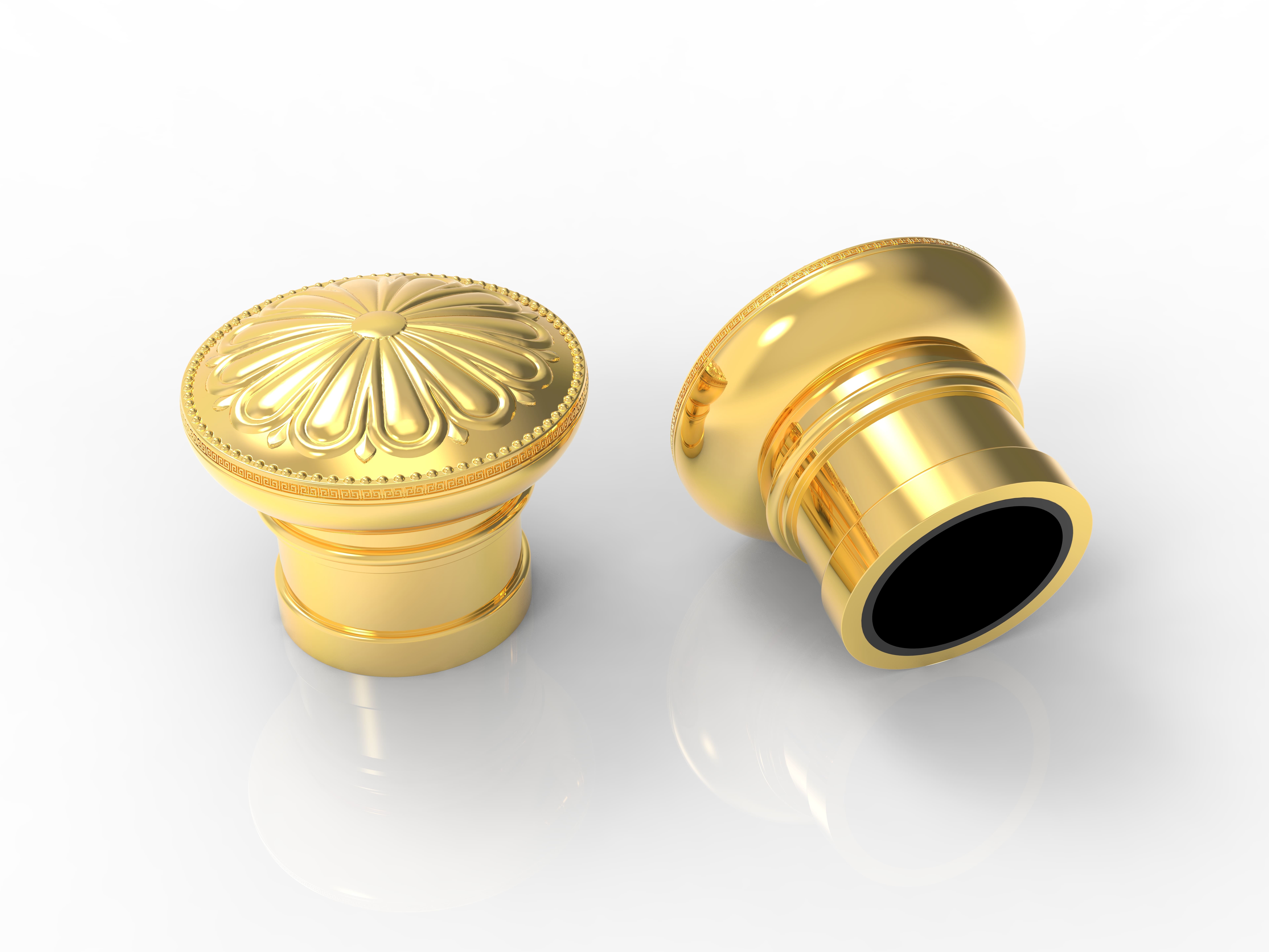 Durable Elegant Zamak Perfume Caps For Enhancing Fragrance Presentation