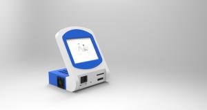 GP2 desktop touchscreen photo kiosk with storages memory card reader and DVD