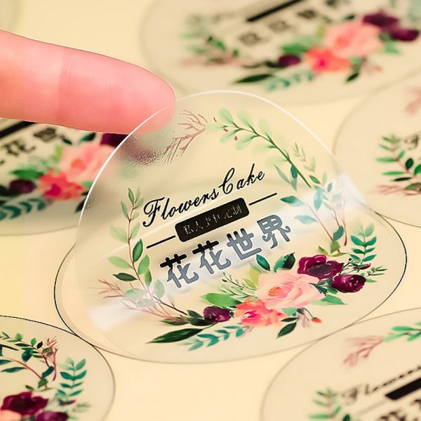 Waterproof Dissolving Transparent Label Sticker Printing UV Coating