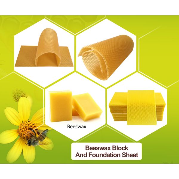 A type Beeswax block for making Beeswax comb foundation sheet Cosmetics, shoe polish, candles