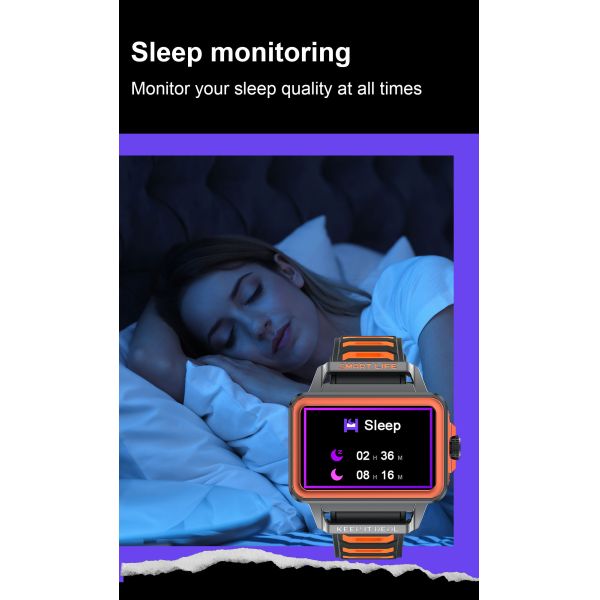 Multilingual Android Square Smart Watch Convenience Magnetic Charging Smart Watch