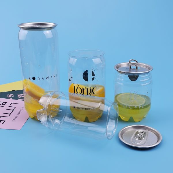 65MM Food Grade 0.35L Plastic Tea Coffee Sugar Containers