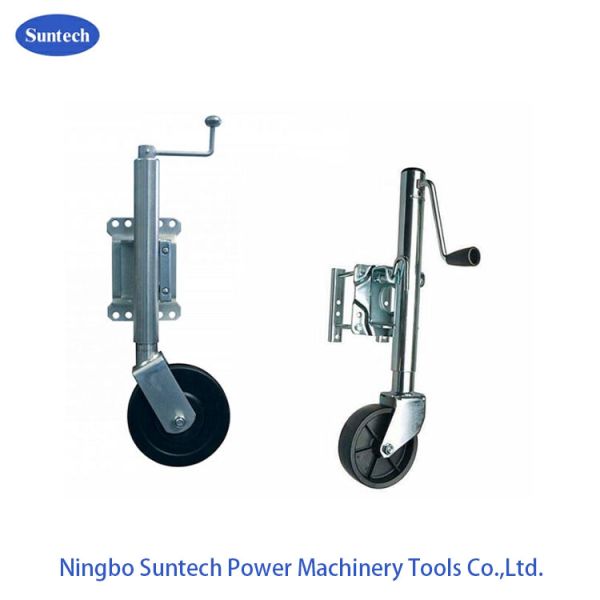 6″ 350kg Solid Rubber Wind Up Jockey Wheel For Box Trailer