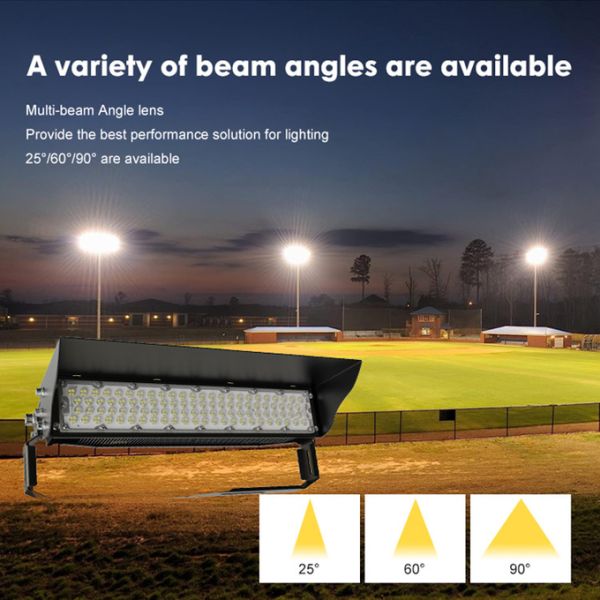 Custom 130lm 400 Watt Led Stadium Lights For Arena Field 3 Modules