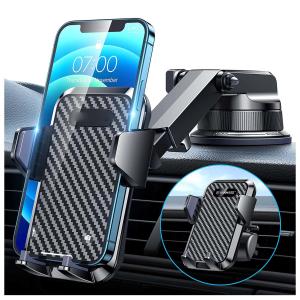 Retractable Windshield Mount Phone Holder Suction Cup 88mm Width