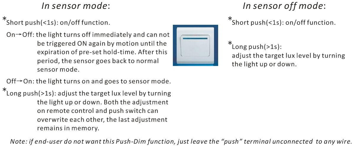 AC LED / AC Halogen Lamp Microwave Motion Sensor Switch Special For Trailing Edge Technology