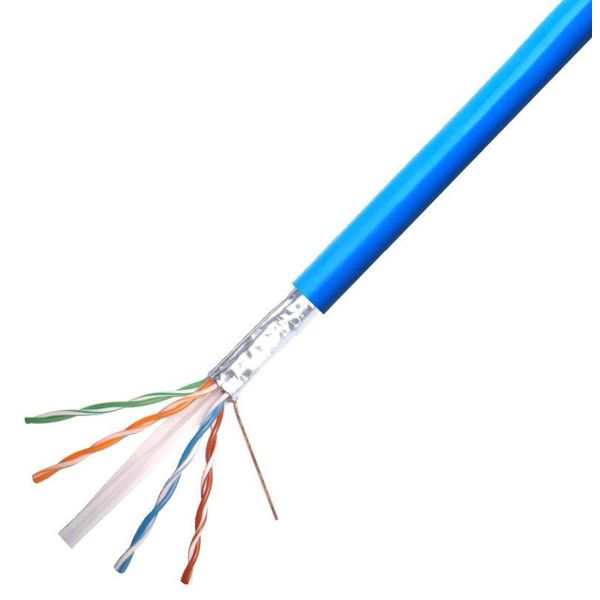CAT 5e S/FTP AWG26 X 4pairs TIA/EIA-568-B Twisted Pair Cable 80 °C 30V